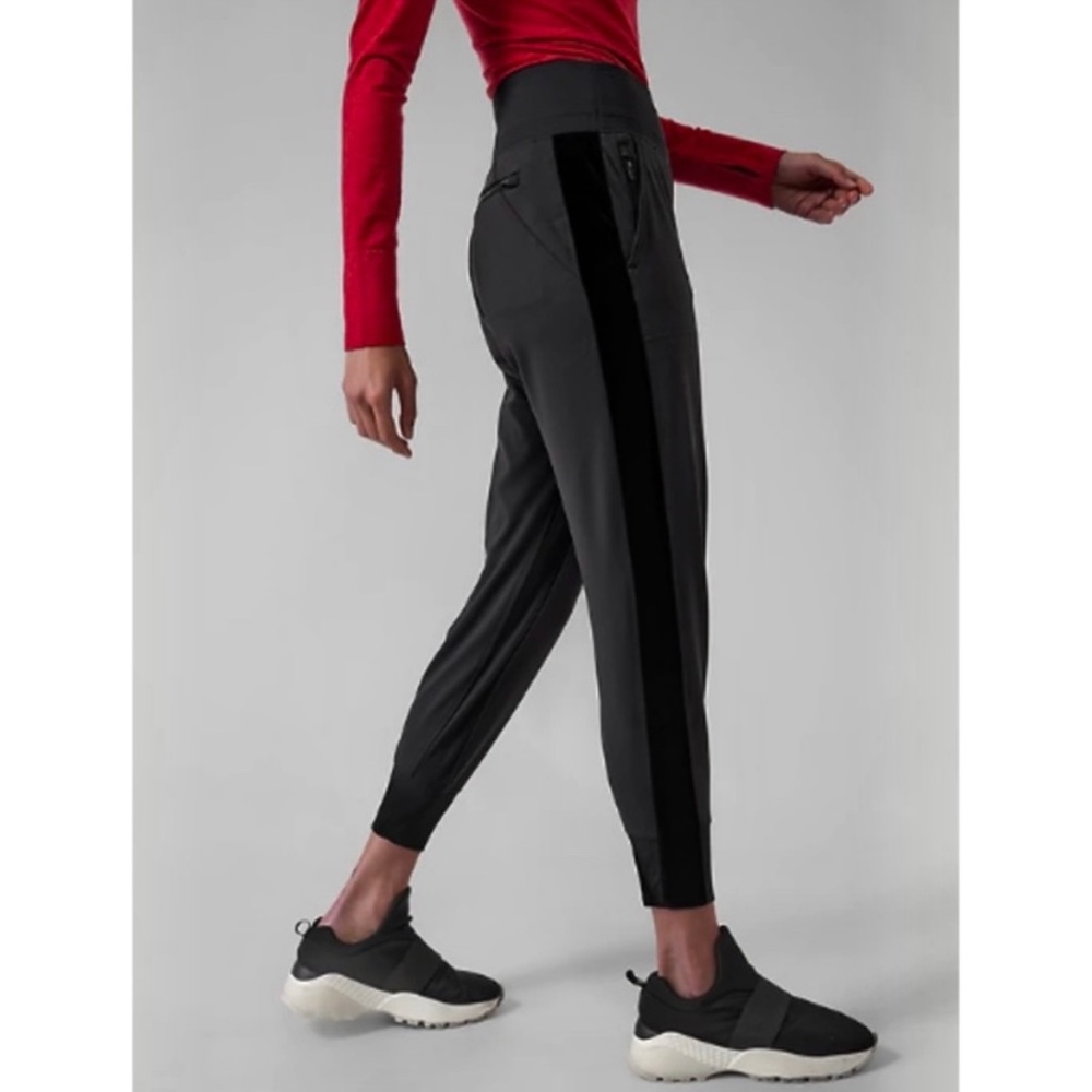 athleta Venice Velvet Stripe Jogger S
